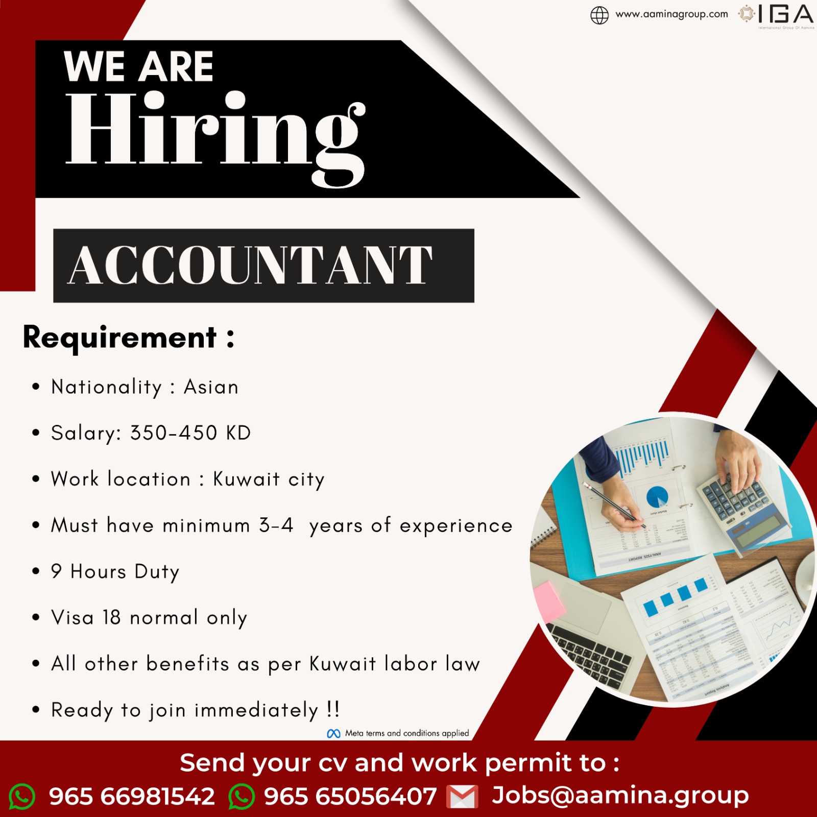 HIRING ACCOUNTANT | Kuwait Jobs Here