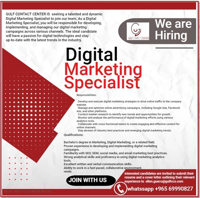 Digital Marketing Specialist 