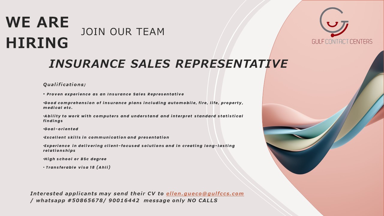 Insurance Sales Representative