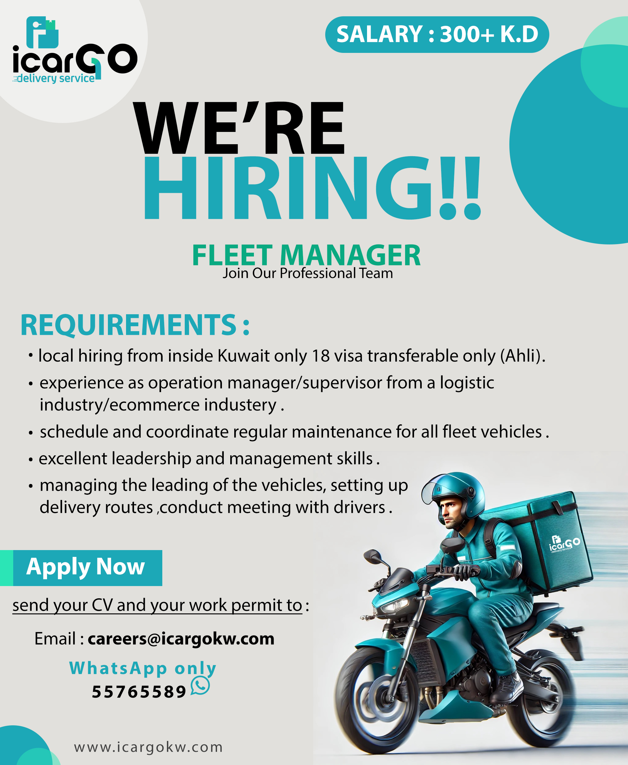 FLEET MANAGER/SUPERVISOR