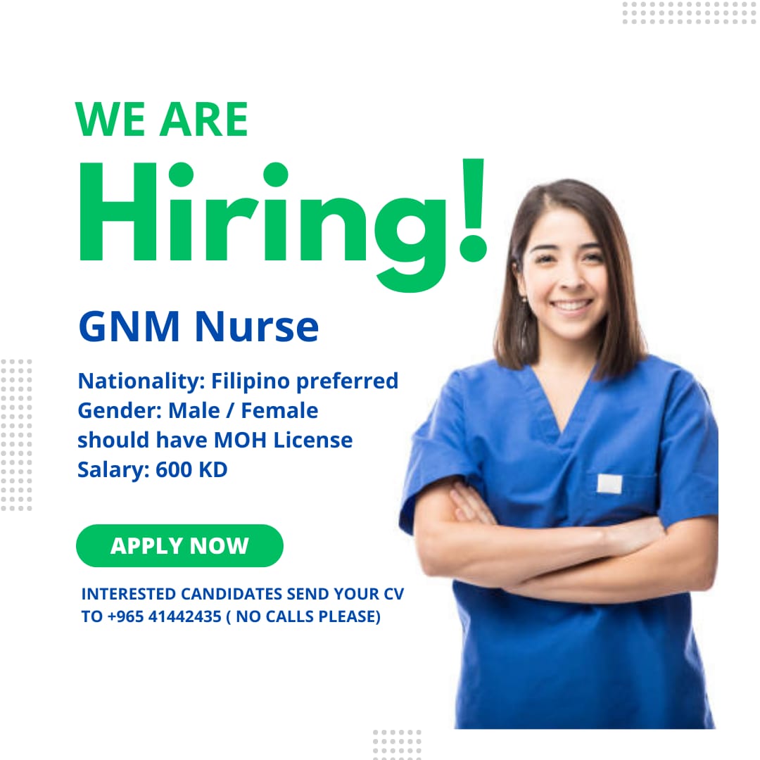 #Hiring - GNM Nurse