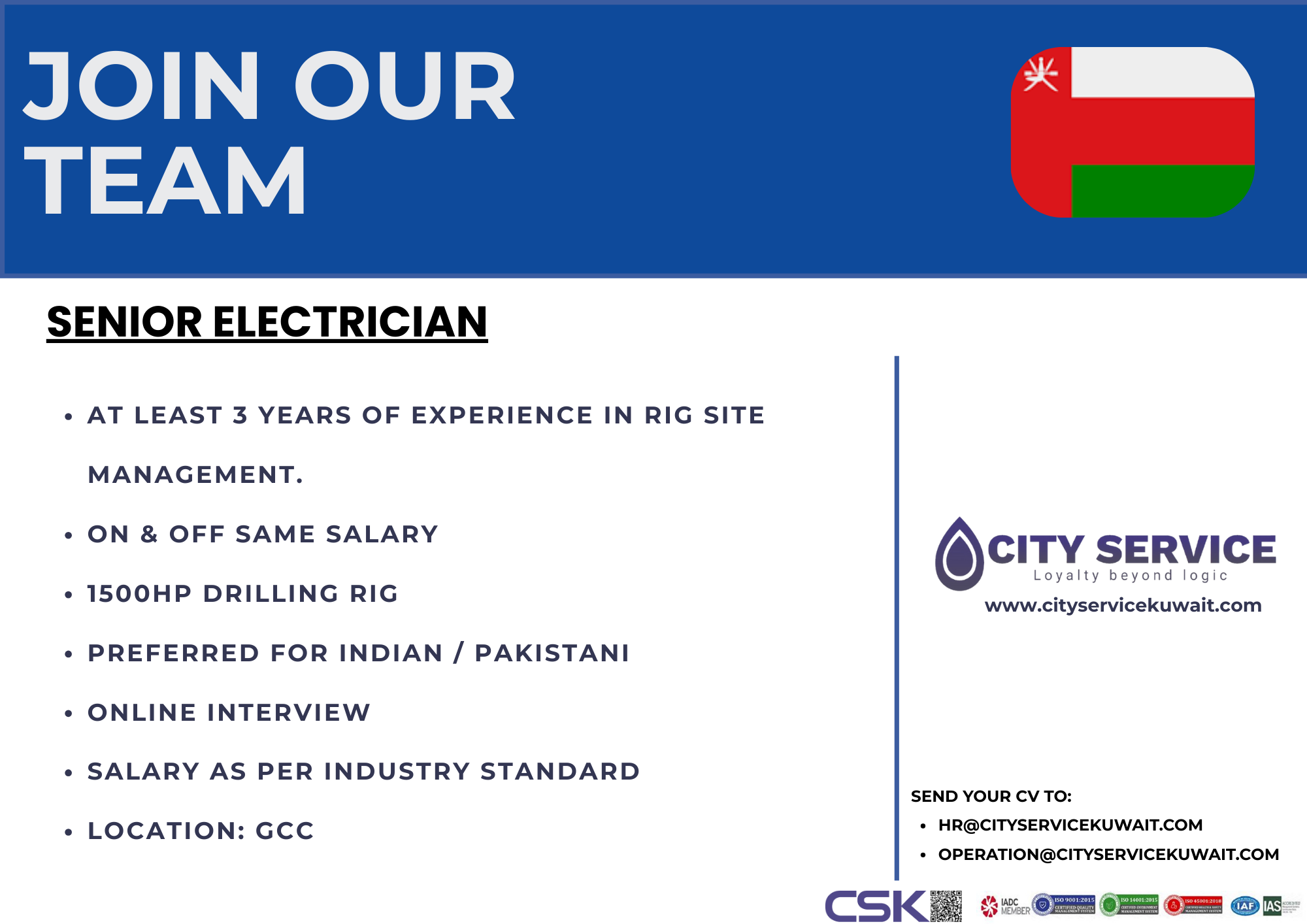 SENIOR ELECTRICIAN