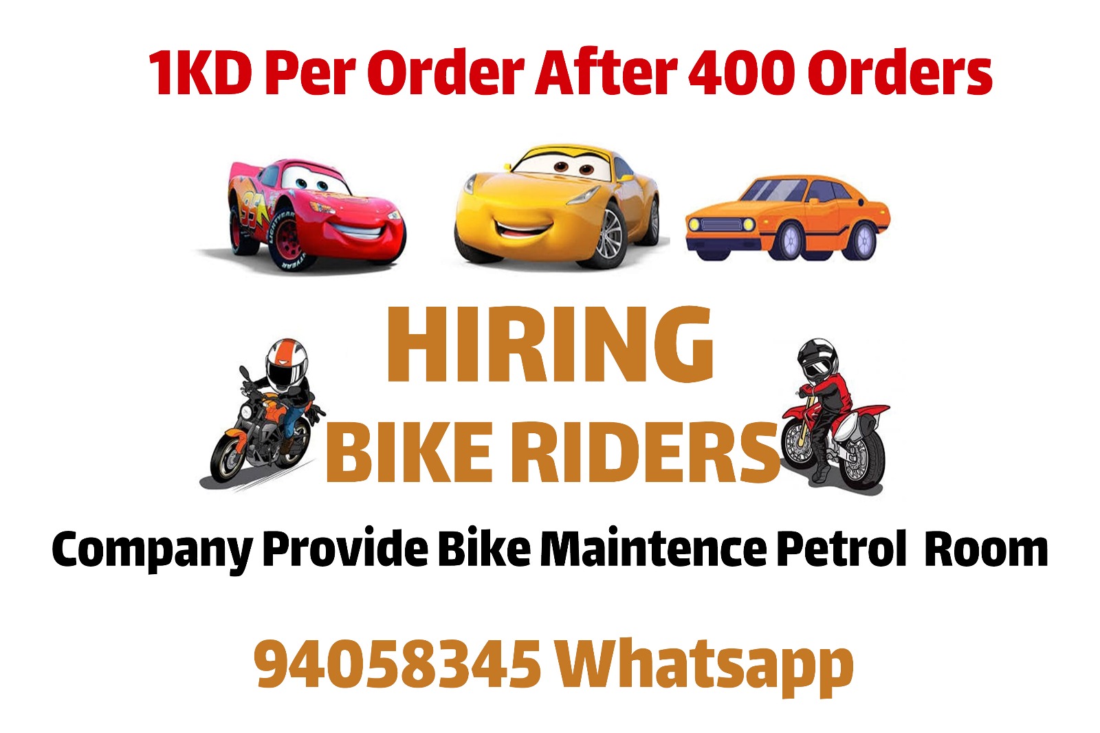 Fix Salary For Car Drivers And Bike Drivers For Food Delivery Company 94058345
