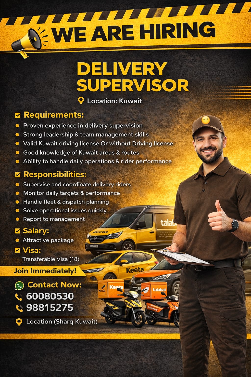 Delivery  Supervisor