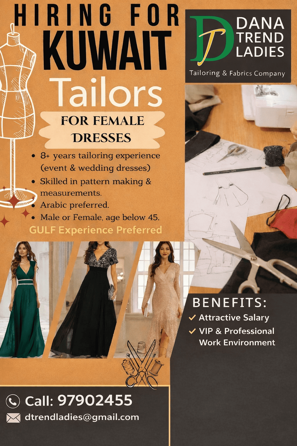 Male Tailor &ndash; Ladies Dress Master (Cutting & Sewing)