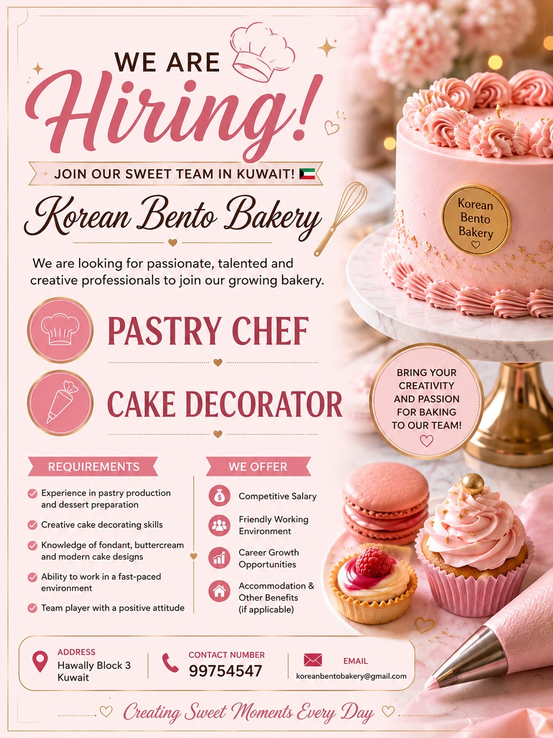 Pastry Chef - Cake Decorator