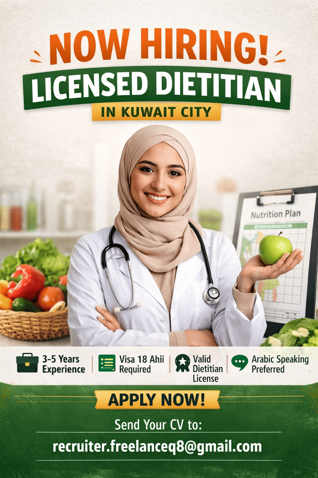 Licensed Dietitian (Female Preferred)