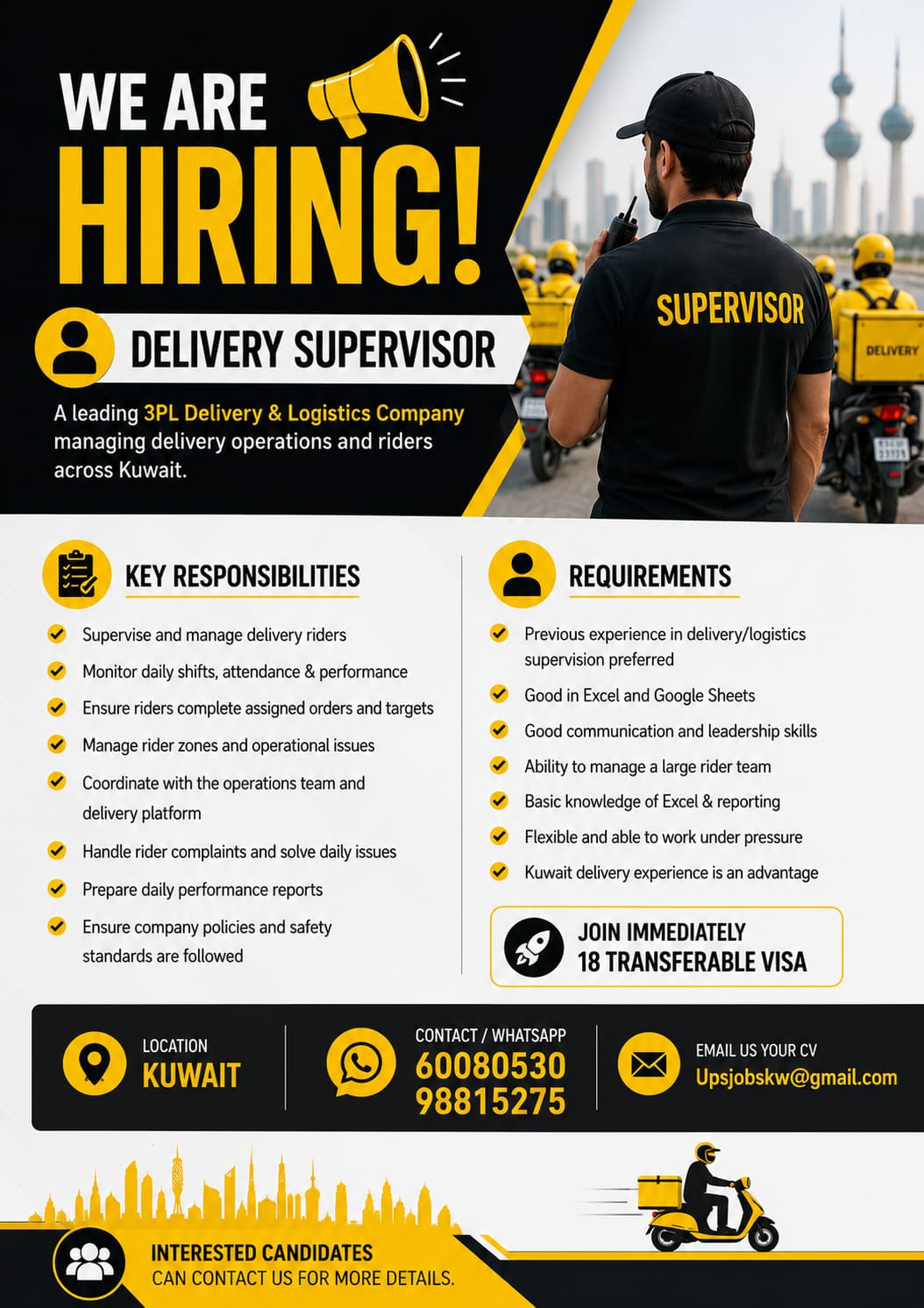 Delivery Supervisor