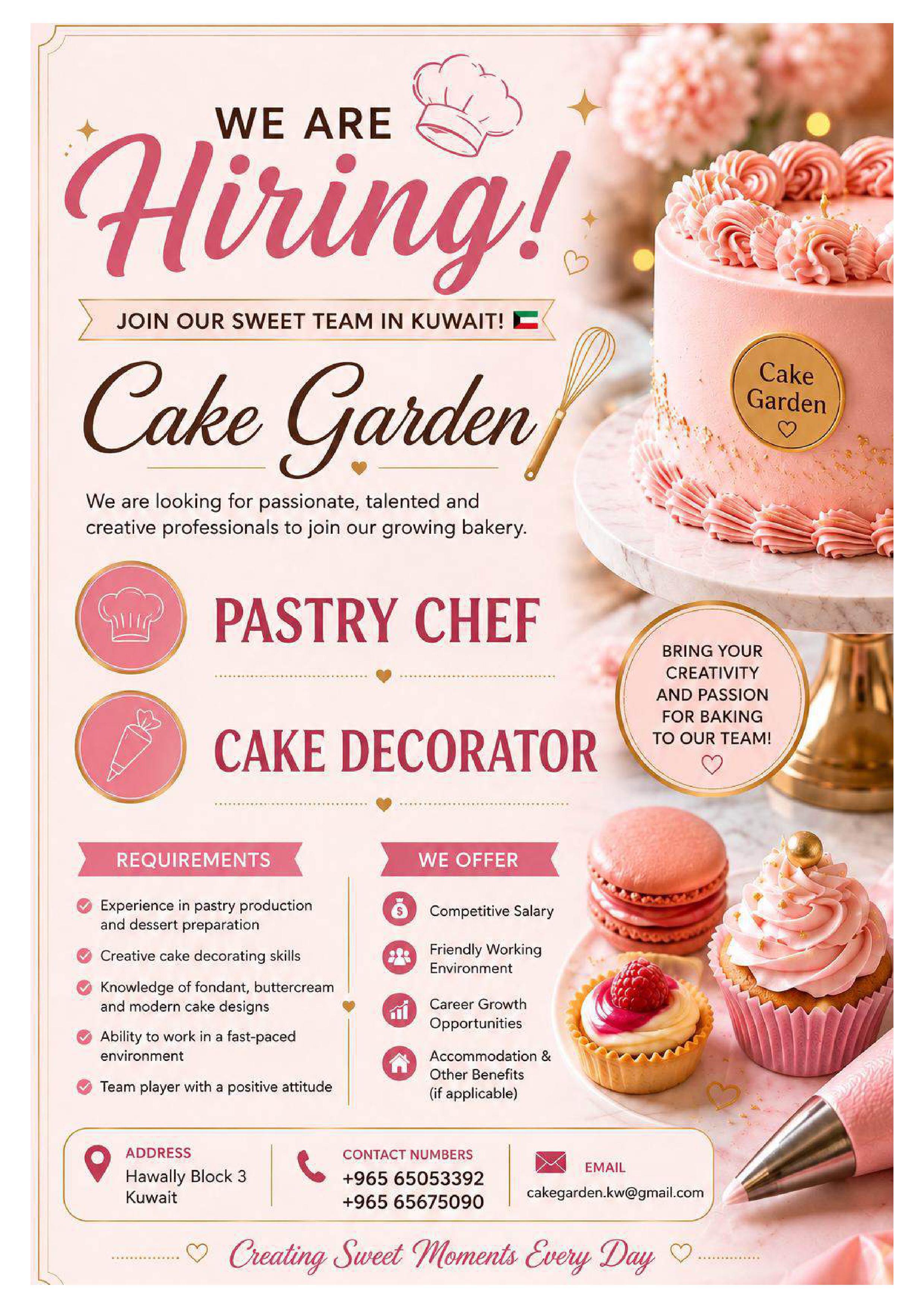 Cake Decorator/Pastry Chef