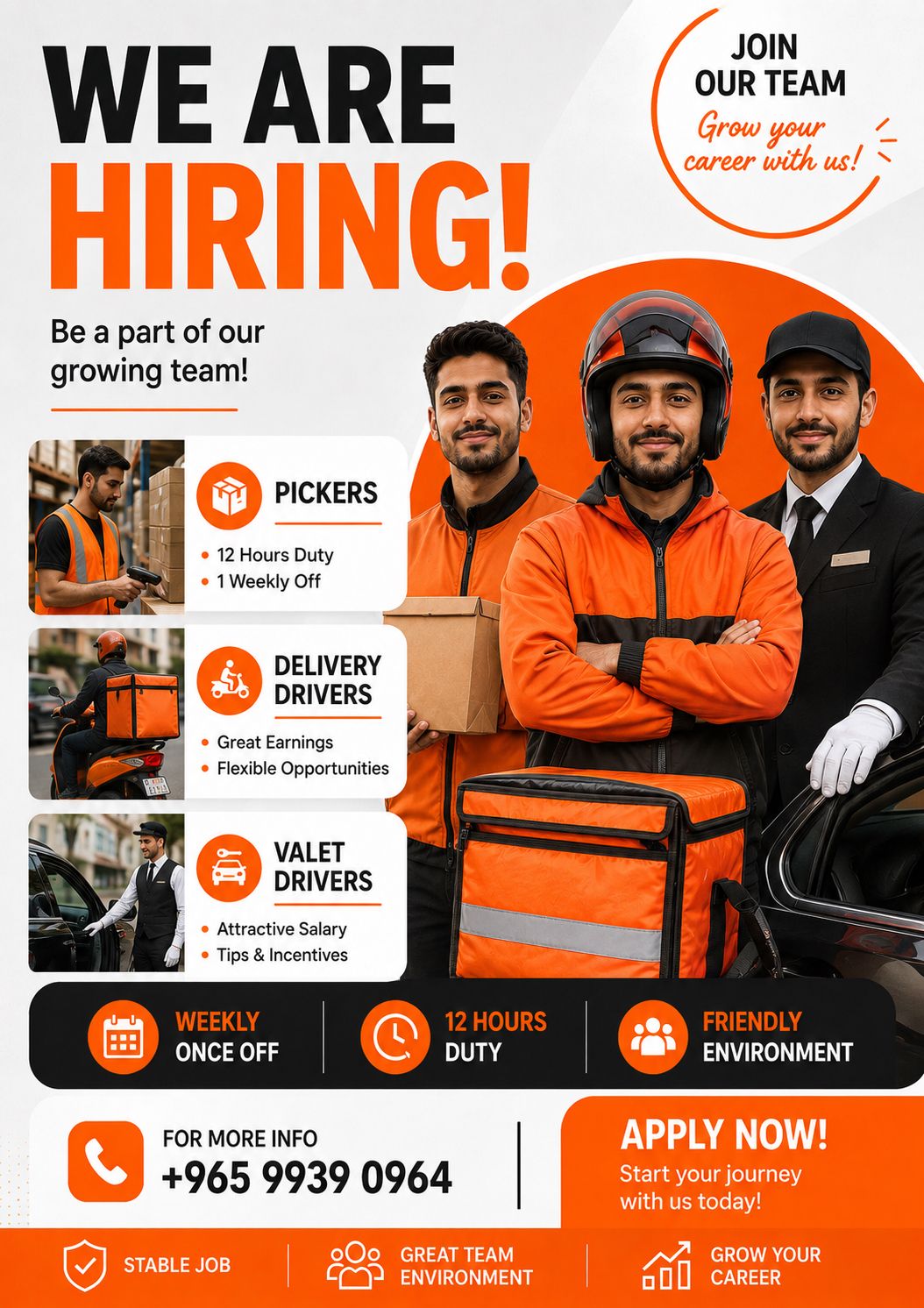 We Are Hiring &ndash; Pickers, Delivery Drivers & Valet Drivers