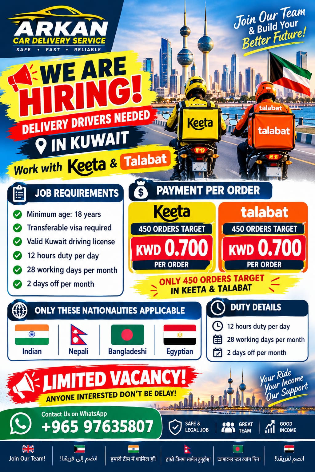 DELIVERY DRIVERS